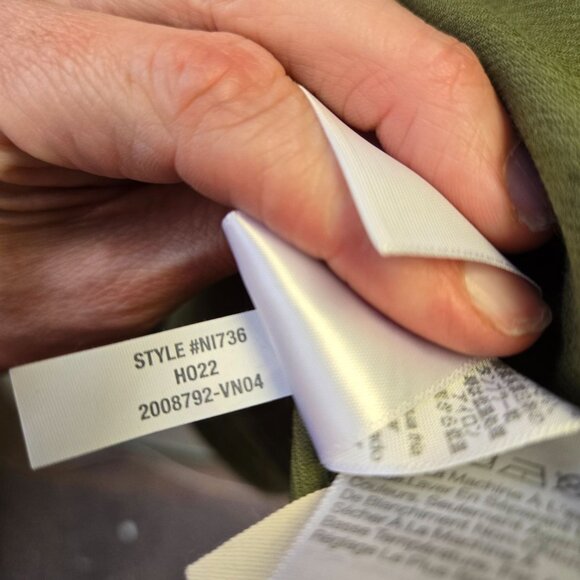 NWT Madewell Plus Green Kale Corduroy Button-Down Mini Dress Size 22W Long Sleev - Picture 8 of 11